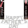 Black Happy Father's Day Door Banner with Happy Fathers Day Balloons - 16 Inch | Happy Father's Day Banner for Fathers Day Decorations | Happy Father Day Balloons for Party Decorations view 1