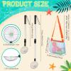 Zhehao 4 Pack Shelling Tools for Beach Include 2 Pcs Shark Tooth Sifter and 2 Pcs Seashell Bag Sand Sifter with Long Adjustable Handle Adults Boys Girls Summer Beach Toys view 2