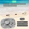Zhehao 4 Pack Shelling Tools for Beach Include 2 Pcs Shark Tooth Sifter and 2 Pcs Seashell Bag Sand Sifter with Long Adjustable Handle Adults Boys Girls Summer Beach Toys view 4