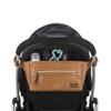 Itzy Ritzy Adjustable Stroller Caddy and Organizer Bag Featuring Front Zippered Pocket, 2 Built-in Interior Pockets & Adjustable Straps to Fit Nearly Any Stroller (Cognac) view 1