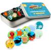 Marble Genius Collectors Marbles, Aquatic, 16mm ( Inch), 10 Handmade Glass Marbles, Gifts for Marble Lovers, Gifts for Kids Ages 3+ view 1