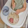 dollop Silicone Suction Bowl | BPA Free | Dishwasher & Microwave Safe (Faint Lilac) view 2