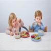 dollop Silicone Suction Bowl | BPA Free | Dishwasher & Microwave Safe (Sand) view 3