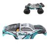 RC Car Body Shell Frame for 16101PRO 1:16 RC Cars, Easy Replacement PVC Shell Accessory (Cyan) view 4