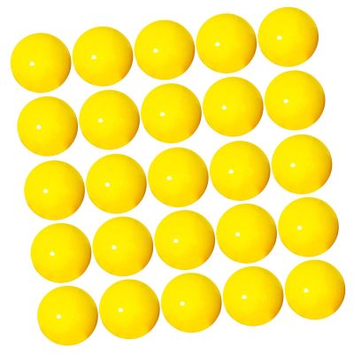 EHJRE 25x Bingo Ball Calling Balls Accessories Replace Raffle Balls Lottery Balls for Camping Household Market Entertainment Parties, Yellow