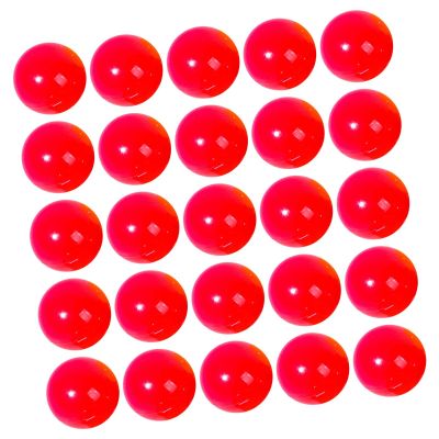 EHJRE 25x Bingo Ball Calling Balls Accessories Replace Raffle Balls Lottery Balls for Camping Household Market Entertainment Parties, red