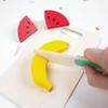 Story Magic Wooden Farm-to-Table Cutting Set, Wooden Play Food Toy, Kids Wood Cutting Fruits & Veggies, Toddler Cooking Pretend Play Kitchen Set view 2