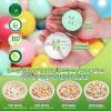 GOGOSO Ball Pit Balls for Toddlers Kids Plastic Balls for Ball-Pit Playpen Pool Baby Play Pastel BPA-Free Non Toxic Play Pastel Crush Proof Bal 7 Colors 100pcs view 2