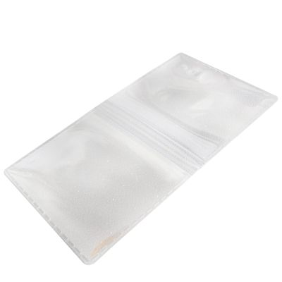 100X 45 * 45mm Double Pocket Vinyl Coin Flips Platic PVC Bag for Storage Display Accessories Part