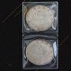 100X 45 * 45mm Double Pocket Vinyl Coin Flips Platic PVC Bag for Storage Display Accessories Part view 2
