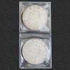100X 45 * 45mm Double Pocket Vinyl Coin Flips Platic PVC Bag for Storage Display Accessories Part view 3