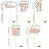 30PCS 13th Birthday Cupcake Toppers Glitter Thirteen Happy 13 Straight Outta 2013 Cupcake Picks for Cheers to 13 Years 13th Birthday Anniversary Party Decorations Supplies Rose Gold view 2