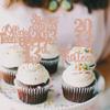 30PCS 13th Birthday Cupcake Toppers Glitter Thirteen Happy 13 Straight Outta 2013 Cupcake Picks for Cheers to 13 Years 13th Birthday Anniversary Party Decorations Supplies Rose Gold view 3