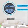 AECEVAN Sand Art Liquid Motion, 17.3'' Moving Sand Art Decor 360 Rotating Deep Sea Sandscape 3D Round Glass Frame Display Flowing Sand Relaxing Toys for Home Office Work Decor view 4