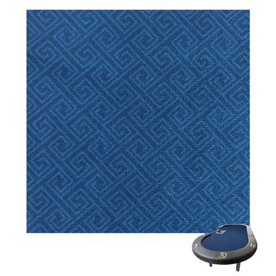 Luckin Sports 108 X 56 inch Tabletop Professional Casino Felt Layout for Texas Hold'em Poker and Blackjack. 100% Fabric, Waterproof and Stain Resistant, Washable and Ironable. (Square Lines Blue)