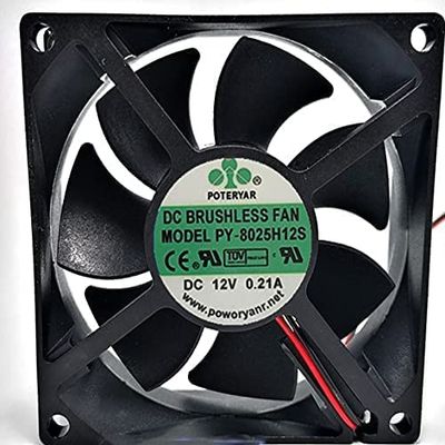 PY-8025H12S Fan DC12V 0.21A 808025mm Cooling Fan