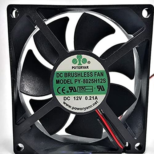 PY-8025H12S Fan DC12V 0.21A 808025mm Cooling Fan