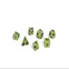 10mm Mini Polyhedral Dice Collection - Includes one D20, D12, D10, D8, D6, D4, and D00 (Glow in The Dark) view 3