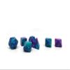 10mm Mini Polyhedral Dice Collection - Includes one D20, D12, D10, D8, D6, D4, and D00 (Poison Cloud) view 2