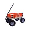 AmishToyBox Berlin Big-Foot Kid's Wagon - Perfect Wagon for Children and Toddlers - Amish Made in Ohio, USA - 10" No-Flat Tires (Orange) view 2