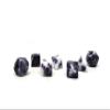 10mm Mini Polyhedral Dice Collection - Includes one D20, D12, D10, D8, D6, D4, and D00 (Marbled with Purple Numbering) view 2