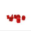 10mm Mini Polyhedral Dice Collection - Includes one D20, D12, D10, D8, D6, D4, and D00 (Watermelon) view 1