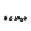 10mm Mini Polyhedral Dice Collection - Includes one D20, D12, D10, D8, D6, D4, and D00 (Dark Sparkle) view 1
