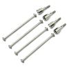 MOUDOAUER 4PCS RC Car Truck Metal 89.5MM Dog Bones Drive Shaft with Wheel Axle for HSP 94111 94108 94170 Model Upgrade Parts Spare Part Part Accessories view 1
