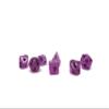 10mm Mini Polyhedral Dice Collection - Includes one D20, D12, D10, D8, D6, D4, and D00 (Poison Purple) view 1