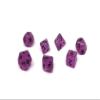 10mm Mini Polyhedral Dice Collection - Includes one D20, D12, D10, D8, D6, D4, and D00 (Poison Purple) view 3