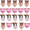 24 pcs 16 inch Cow Donkey Pig Foil Balloon Walking Cow Foil Balloons for Cow Farm Theme Birthday Party Decorations (pig&cow&donkey) view 1