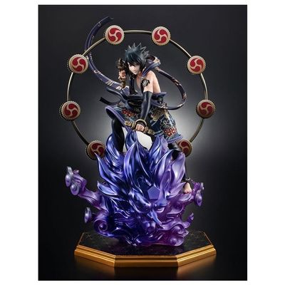 Megahouse Naruto Shippuden PVC Precious G.E.M. Series Sasuke Uchiha Thunder God Statue 28 cm