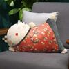 2 In 1 Cushion Throw Pillows,travel pillow blanket,pillow blanket 2 in 1,55cm Cartoon Sleeping Cat Plush Pillow Animals Stuffed Pillows Blanket Kids Adults Pets Bolster Sofa Car pillow Home Decor Gift view 1