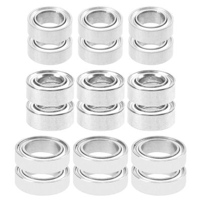 18PCS ShareGoo Ball Bearing Set 4x7x2.5 4x8x3 7x11x3mm Compatible with Wltoys 1/14 144001 RC Car Upgrade Parts