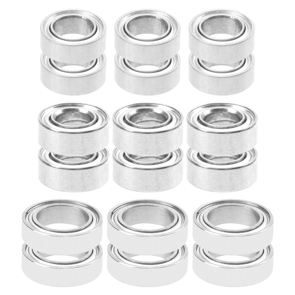 18PCS ShareGoo Ball Bearing Set 4x7x2.5 4x8x3 7x11x3mm Compatible with Wltoys 1/14 144001 RC Car Upgrade Parts