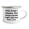 Fun Detective Gifts, Don't Trust a Detective That Doesn't Drink, Detective 12oz Camper Mug From Coworkers, Gifts For Coworkers, Crime scene investigation, Clues, Investigation, Mystery, Puzzle, Secret view 2
