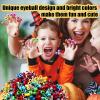 100 PCS Eye Finger Puppets Toys Set, Wiggly Eyeball Finger Puppet Eye On Rings for Kids, Party Favors for Boys Girls view 4