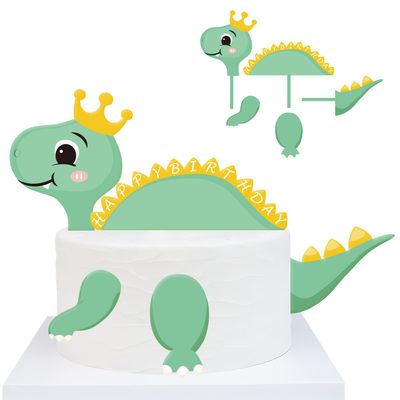 Dinosaur Cake Decoration - Cute Dinosaur Birthday Cake Topper & Party Decorations