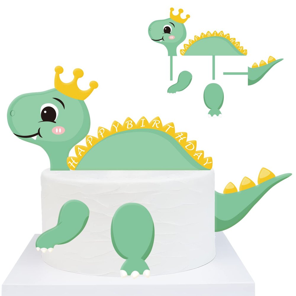 Dinosaur Cake Decoration - Cute Dinosaur Birthday Cake Topper & Party Decorations