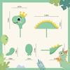 Dinosaur Cake Decoration - Cute Dinosaur Birthday Cake Topper & Party Decorations view 2