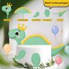 Dinosaur Cake Decoration - Cute Dinosaur Birthday Cake Topper & Party Decorations view 3
