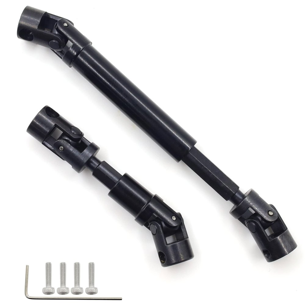 HOPLEX Steel RC Drive Shaft 2Pcs Center Drive Shaft for 1/24 RC Crawler Axial SCX24 Deadbolt AXI90081 Upgrate Part