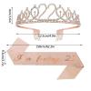22nd Birthday Sash and Tiara, I'm feeling 22 Sash and 22 Crown, Happy 22nd Birthday Gifts for Party Favors Supplies and Decorations, Rose Gold view 2