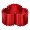 370 Motor Heat Sink, 3pcs Aluminum 370 Brushless Brushed Motor Heat Sink Heatsink Cooling Fins for WPL C14 RC Car(red) view 2