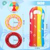 4 Pack Inflatable Pool Floats Fruit Tube Rings, Pool Floats for Kids Inflatable Swimming Rings, Pool Floats Toys, Beach Ball Summer Beach Water Float Party Toys for Kids River Raft Lounge Swim Tube 3+ view 2