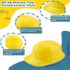 56 Pieces Kids Toy Construction Hats Bulk Plastic Construction Hats Worker Hard Hat for Boys Girls Party Supplies view 2
