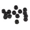 40Pcs RC Wheel Lock Nut Iron M2.5 Hex Accessory Set Kit for 1/18 Climbing Car - and (Black) view 1