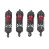 Aluminum RC Car Shock Absorber for & LC Racing 1/14 1/16, Elasticity Front Rear Shock Damper with Balancing Driving (Red) view 1
