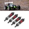 Aluminum RC Car Shock Absorber for & LC Racing 1/14 1/16, Elasticity Front Rear Shock Damper with Balancing Driving (Red) view 3