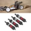Aluminum RC Car Shock Absorber for & LC Racing 1/14 1/16, Elasticity Front Rear Shock Damper with Balancing Driving (Red) view 4